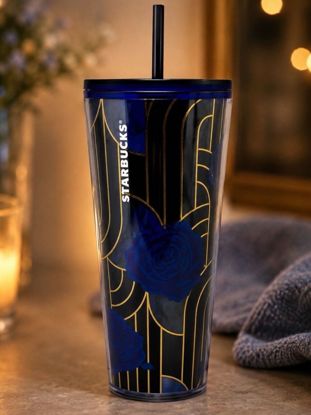Starbucks Tumbler Red Hibiscus Leaf 2020 Acrylic Cold Cup 24 oz Venti Spring New